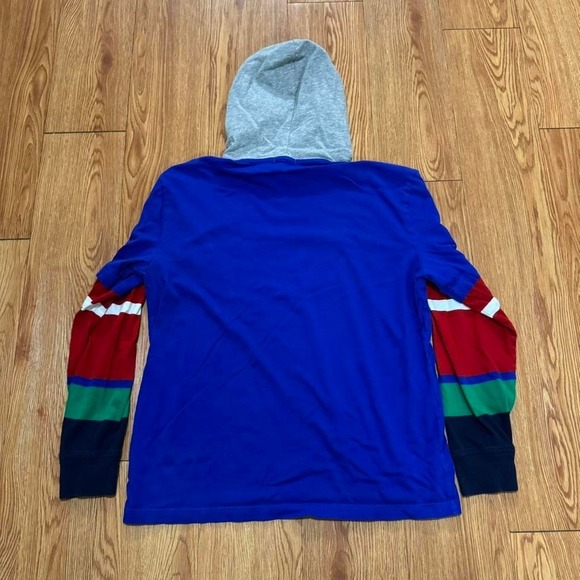 Polo Ralph Lauren Men's Hoodie 1992 Multicolor Striped Thin Stadium Size Small - Picture 3 of 6
